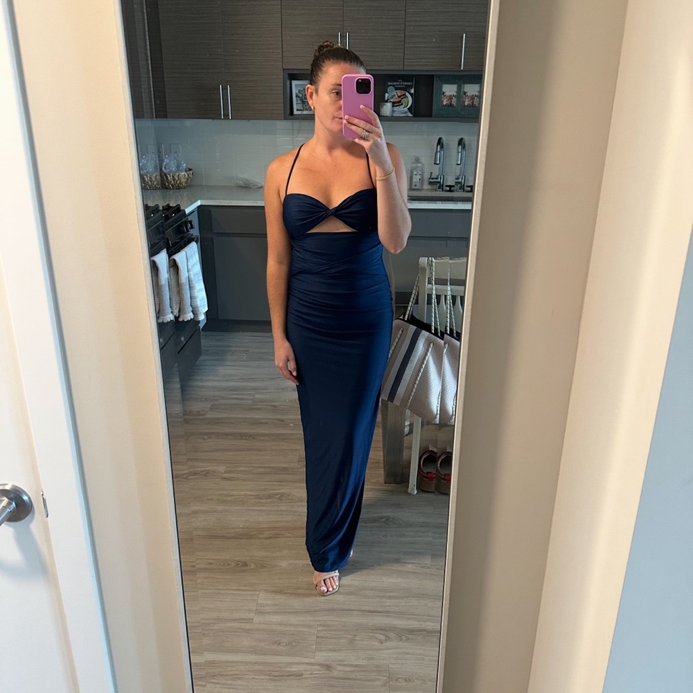 Hello Molly Navy Blue Maxi Dress
